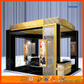 prateleiras de sala de exposições de exibição de exposição de madeira leve
